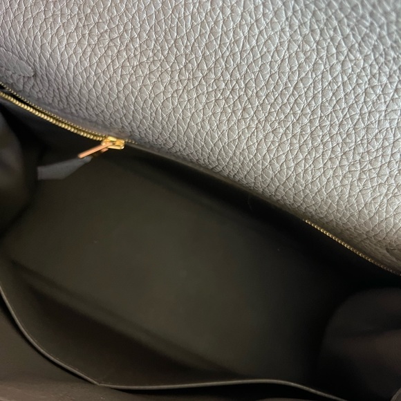 Authentic 28 cm Hermes KELLY Bag ETAIN Grey Togo Leather New in Box - Picture 5 of 10